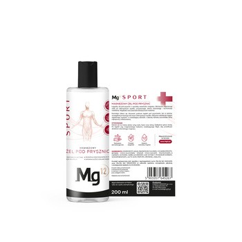 Mg12 Sport, magnezowy żel pod prysznic z biszofitem, 200 ml