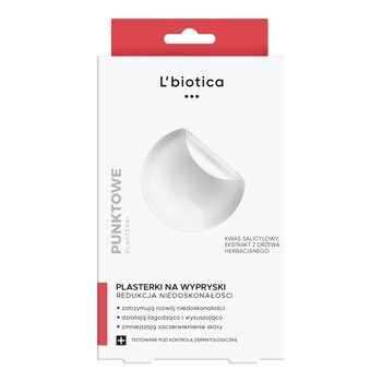 L`Biotica, punktowe plasterki na wypryski, 3 x 12 szt.
