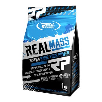 Real pharm Real mass, smak ciasteczkowy, proszek, 1000 g
