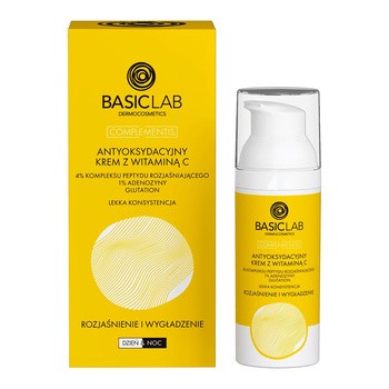 BasicLab Complementis, antyoksydacyjny krem z witaminą C, o lekkiej konsystencji, 50 ml