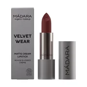 Madara Velvet Matte Cream Lipstick, matowa pomadka o satynowym wykończeniu, Dark Nude, 3,8 g