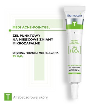 Pharmaceris T Medi Acne-Pointgel, żel punktowy na miejscowe zmiany mikrozapalne, 10 ml