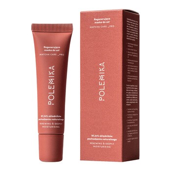 Polemika Matcha Care Pro, Regenerująca maska do ust, 12 ml