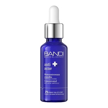 Bandi Medical Expert Anti-Acne, skoncentrowana ampułka antytrądzikowa, 2% kwas salicylowy, 30 ml