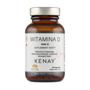 KENAY Witamina D3 4000 IU, kapsułki, 60 szt.