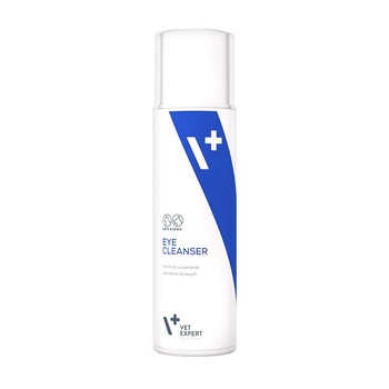 Vet Expert Eye Cleanser, preparat pielęgnacyjny do oczu dla psów i kotów ras białych, 100 ml