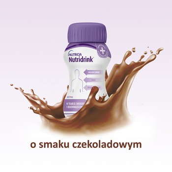 Nutridrink, smak czekoladowy, płyn, 4 x 125 ml