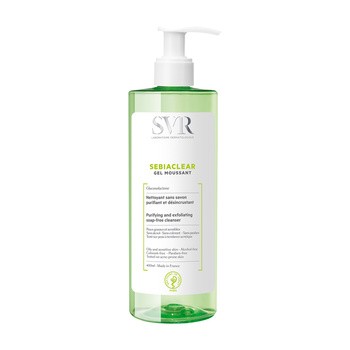 SVR Sebiaclear Gel Moussant, oczyszczający żel do mycia skóry trądzikowej i tłustej, 400 ml