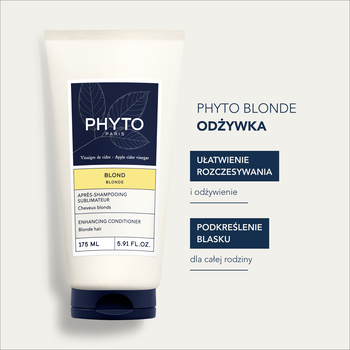 Phyto Blond, odżywka wzmacniająca do włosów blond, 175 ml