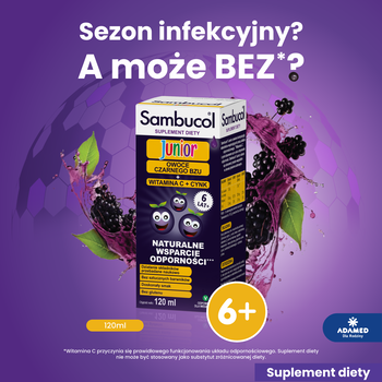 Sambucol Junior, płyn, 120 ml