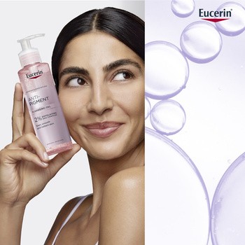 Eucerin Anti-Pigment, żel oczyszczający do twarzy, 2% kompleks kwasów AHA, 400ml