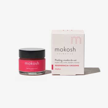 Mokosh, peeling do ust, malina, 15 ml