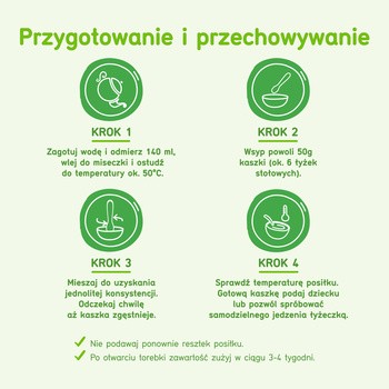 BoboVita, kaszka manna mleczna, bez dodatku cukru, 4m+, 230 g