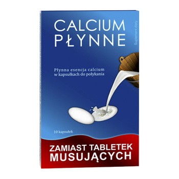 Calcium Płynne, kapsułki do połykania, 10 szt.