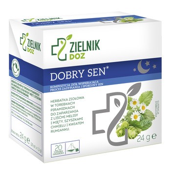 ZIELNIK DOZ, Dobry sen, herbatka ziołowa, 20 x 1,2 g