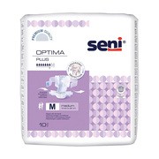 Seni Optima Plus, pieluchomajtki z pasem biodrowym, rozmiar M, 10 szt.