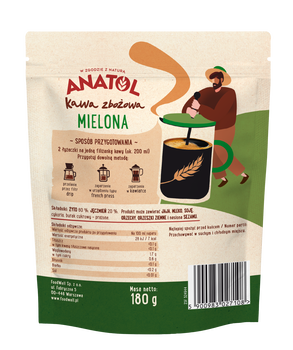 Anatol, kawa zbożowa drobno mielona, 180 g