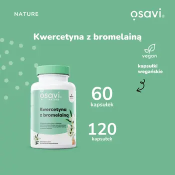 Osavi Kwercetyna z bromelainą, kapsułki twarde, 120 szt.