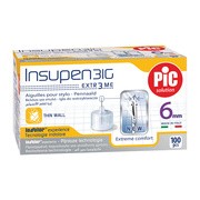 PiC Solution Insupen, igły do penów insulinowych, 31G x 6 mm, 100 szt.
