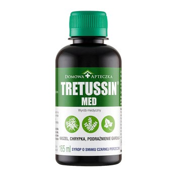 Tretussin Med, syrop na kaszel, chrypkę i podrażnione gardło, 165 ml