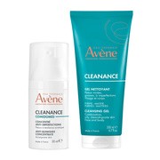Zestaw Avene Eau Thermale Cleanance Comedomed koncentrat, 30 ml +  żel oczyszczający Cleanance, 200 ml