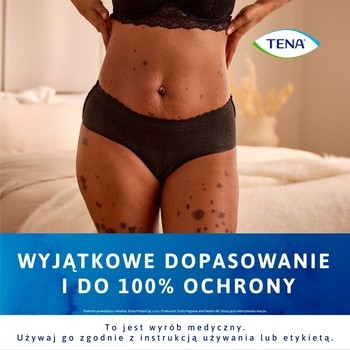 Tena Silhouette Plus, majtki chłonne, Black, rozmiar M, 12 szt.