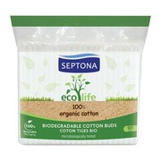 Septona Ecolife, biodegradowalne patyczki kosmetyczne, 100 szt.