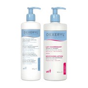 Zestaw Dexeryl, mleczko odżywcze, 500 ml + krem emolientowy, 500 g