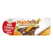 Miodelka, krem z czekoladą i chrupiące paluszki chlebowe, 25 g
