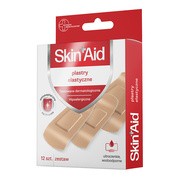 Skin Aid, zestaw plastrów elastycznych, 12 szt.