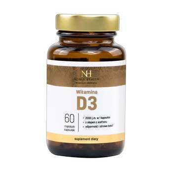 Noble Health Witamina D3, kapsułki miękkie, 60 szt.