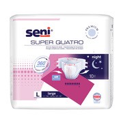 Seni Super Quatro, pieluchomajtki dla dorosłych, rozmiar L, 10 szt.