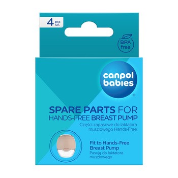 Canpol Babies, części zapasowe do laktatora muszlowego Hands-Free, zestaw, 1 szt.