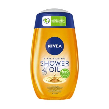 Nivea Rich Caring Natural Oil, pielęgnujący olejek pod prysznic, 200 ml