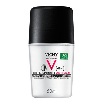 Vichy Homme, antyperspirant w kulce przeciw śladom na ubraniach, 48h, 50 ml