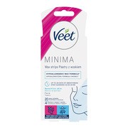 Veet Minima, plastry do z woskiem do depilacji twarzy dla skóry wrażliwej, 20 szt.