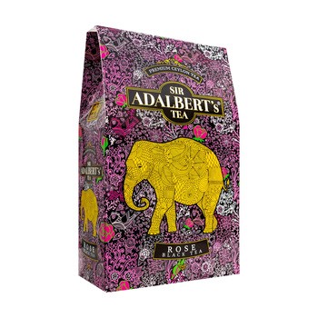 Adalbert's tea, rose black tea, czarna herbata liściasta, 100 g