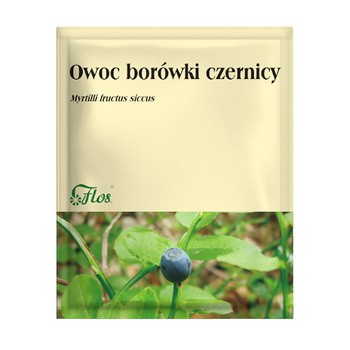 Owoc borówki czernicy, zioło pojedyncze, 25 g (Flos)