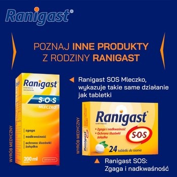 Famotydyna Ranigast, 20 mg, tabletki powlekane, 20 szt.