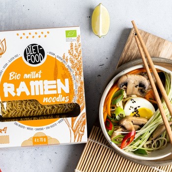 Diet-Food, Bio Ramen, makaron jaglany, 280 g