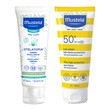 Zestaw Promocyjny Mustela Sun Maluszek w Podróży, do skóry wrażliwej, mleczko SPF 50+, 40 ml + krem emolient Stelatopia, 40 ml