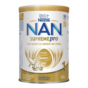 Nestle Nan Supremepro 1, mleko początkowe w proszku dla niemowląt od urodzenia, 400 g