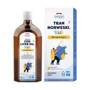 Osavi Tran norweski Kids 500 mg Omega 3, cytrynowy, 500 ml