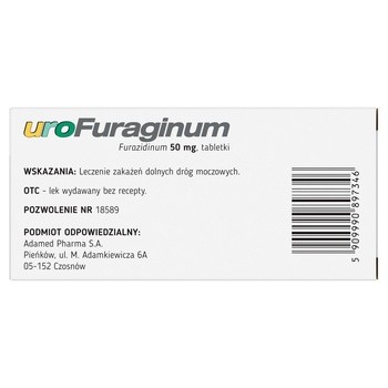 UroFuraginum, 50 mg, tabletki, 30 szt.