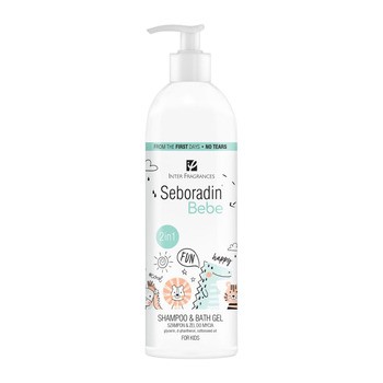 Seboradin Bebe, szampon & żel do mycia 2w1, 500 ml