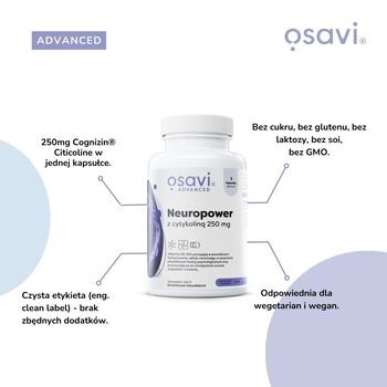 Osavi Neuropower z Cytykoliną 250 mg, kapsułki, 90 szt.
