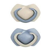 Canpol Babies Pure Color, smoczek silikonowy symetryczny, 6-18 m, blue, 2 szt.