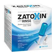 Zatoxin Rinse Zestaw do płukania nosa i zatok, 12 saszetek + irygator