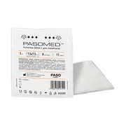 Pasomed, Kompresy gazowe jałowe, 17-nitkowe, 8-warstwowe, 7,5 x 7,5 cm, 3 szt.