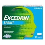 Excedrin Sprint, 500 mg, tabletki powlekane, 24 szt.